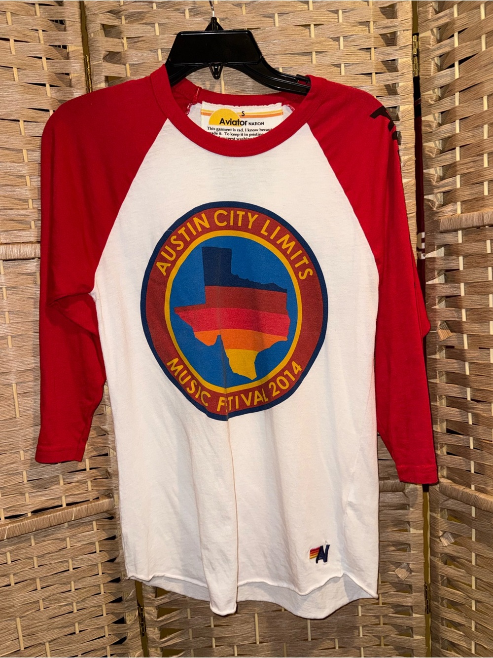 #591 Aviator Nation - Long Sleeve Tee Austin City Limits Sz S